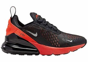 ナイキ キッズ/レディース エアマックス２７０ Nike Air Max 270 スニーカー Black/Reflect Silver/Bright Crimson