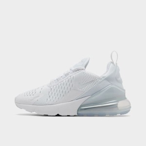 ナイキ キッズ/レディース エアマックス２７０ Nike Air Max 270 スニーカー White/White/Metallic Silver