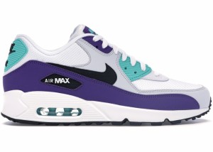 ナイキ メンズ Nike Air Max 90 "Grape" スニーカー WHITE/BLACK-HYPER JADE-COURT PURPLE-PURE PLATINUM エアマックス９０