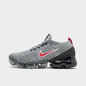 ナイキ メンズ ヴェイパーマックス Nike Air VaporMax Flyknit 3 ランニングシューズ Particle Grey/University Red/Black