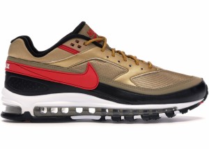 ナイキ メンズ エアマックス９７ Air Max 97 BW スニーカー METALLIC GOLD/UNIVERSITY RED-WHITE-BLACK