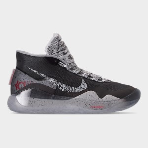 ナイキ メンズ Nike Zoom KD12 "Wolf Black" バッシュ BLACK/CEMENT GREY/UNIVERSIY RED ケビンデュラント