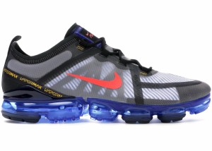 ナイキ メンズ エアベイパーマックス２０１９ Nike Air VaporMax 2019 スニーカー BLACK/HYPER BLUE-PLATINUM TINT-BRIGHT CRIMSON