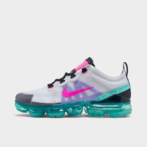 ナイキ レディース ヴェイパーマックス２０１９ Nike VaporMax2019 ランニングシューズ Platinum Tint/Pink Blast/Aurora Green