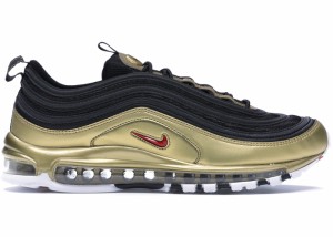 ナイキ メンズ エアマックス９７ Nike Air Max 97 Black Metallic Gold スニーカー