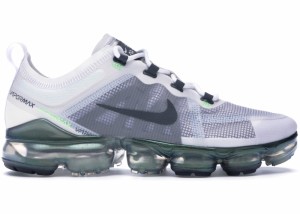 ナイキ メンズ エアベイパーマックス２０１９ Nike Air VaporMax 2019 スニーカー WHITE/DARK GREY-PLATINUM TINT-LIME BLAST