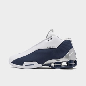 ナイキ メンズ ショックス Nike Shox BB4 バッシュ White/Metallic Silver/Midnight Navy