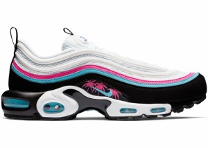 ナイキ メンズ エアマックス９７ Nike Air Max 97 Miami Away スニーカー WHITE/BLUE GALE-BLACK-LASER FUCHSIA