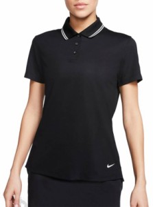 ナイキ レディース ポロシャツ Nike Dri-FIT Victory Short Sleeve Golf Polo 半袖 ゴルフウェア BLACK