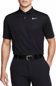 ナイキ メンズ ゴルフウェア Nike Dri-FIT Victory Golf Polo ポロシャツ 半袖 BLACK