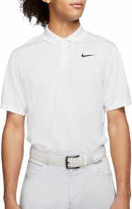 ナイキ メンズ ゴルフウェア Nike Dri-FIT Victory Golf Polo ポロシャツ 半袖 WHITE