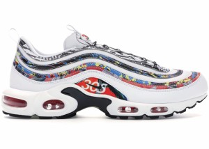 ナイキ メンズ エアマックス プラス９７ Air Max Plus 97 City Pride Miami スニーカー  WHITE/BLACK-HABANERO RED-DYNAMIC YELLOW-NEPTU