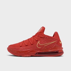 ナイキ メンズ レブロン１７ Nike X Titan Lebron 17 Low バッシュ University Red/Metallic Gold