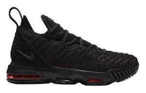 ナイキ キッズ/レディース Nike LeBron 16 XVI GS “Fresh Bred” バッシュ Black/Black/University Red レブロン１６ ミニバス