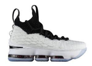 ナイキ キッズ/レディース レブロン１５ Nike LeBron 15 XV GS "Graffiti" バッシュ White/Black/Black/University ミニバス