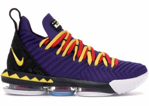 ナイキ メンズ レブロン１６ Nike Lebron 16 "Martin" バッシュ COURT PURPLE/TOUR YELLOW