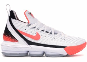 ナイキ メンズ レブロン１６ Nike Lebron 16 "White Hot Lava" バッシュ WHITE/HOT LAVA-FLAT SILVER