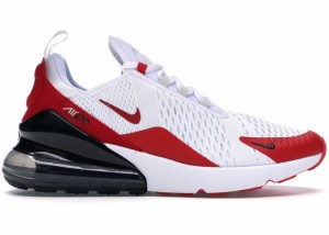 ナイキ メンズ Nike Air Max 270 スニーカー White/University Red/Vast Grey エアマックス２７０