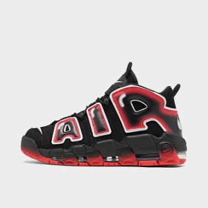 ナイキ メンズ アップテンポ Nike Air More Uptempo '96 スニーカー Black/White/Laser Crimson