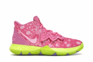 ナイキ キッズ ジュニア バッシュ バスケットシューズ ハイカット カイリー５ スポンジボブ パトリック ピンク ミニバス Nike Kyrie 5 V 