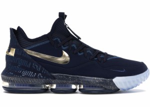 ナイキ メンズ レブロン１６ロー Nike Lebron 16 Low "Agimat" バッシュ OBSIDIAN/METALLIC GOLD-BLUE FORCE