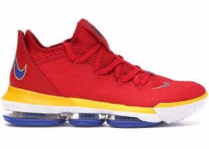  ナイキ メンズ レブロン１６ロー Nike Lebron 16 Low "SuperBron" バッシュ Crimson Red/Yellow/White