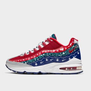 ナイキ キッズ/レディース エアマックス９５ Nike Air Max 95 Ugly Sweater GS スニーカー White/University Red/Noble