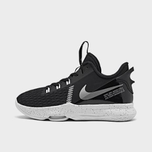 ナイキ キッズ/レディース レブロン Nike Witness 5 GS バッシュ ミニバス Black/Metallic Silver/White