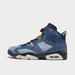 ジョーダン メンズ レトロ６ Air Jordan Retro 6 スニーカー Washed Denim/Black/Sail/Varsity Red