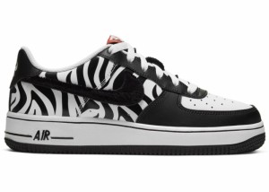 ナイキ キッズ/レディース エアフォース１ Nike Air Force 1 Low GS "Zebra" スニーカー White/Black