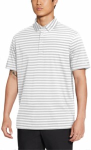 ナイキ メンズ ポロシャツ Nike Dri-FIT Player Striped Golf Polo 半袖 ゴルフウェア WHITE