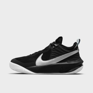 ナイキ キッズ バッシュ Nike Team Hustle D 10 GS - Black/Metallic Silver-Volt-White