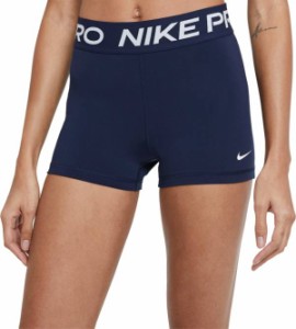 ナイキ レディース ショーツ Nike Women's Pro 3” Shorts フィットネス トレーニングウェア OBSIDIAN