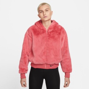 ナイキ レディース アウター ジャケット Nike Faux Fur Jacket - Pink