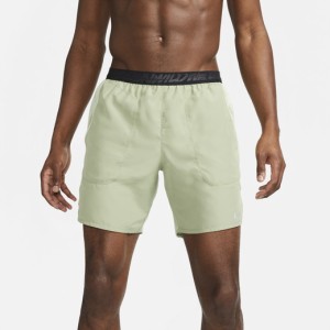 ナイキ メンズ ランニングショーツ ショートパンツ Nike Dri-FIT Wild Run Flex Stride 7" BF Shorts - Oil Green/Honeydew