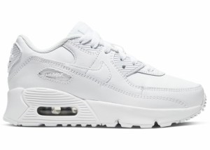 ナイキ キッズ/ジュニア エアマックス９０ Nike Air Max 90 PS スニーカー White/White/Met Silver