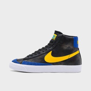 ナイキ メンズ チャレンジャー Nike Blazer Mid '77 Peace, Love, Basketball Shoes スニーカー Black/Speed Yellow/Game Royal/White