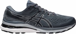 アシックス メンズ ランニングシューズ Asics Men's Gel-Kayano 28 Running Shoes - Grey