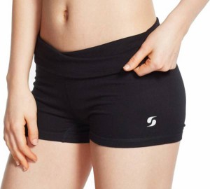 ソフィー キッズ ショートパンツ Soffe Girls' Rolldown Active Shorts - Black