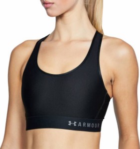 Under Armour Women's Mid Keyhole Sports Bra - Black