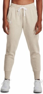 アンダーアーマー レディース ジョガーパンツ Under Armour Women's Rival Fleece Jogger Pants - Oatmeal Light Heather