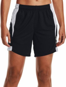 アンダーアーマー レディース バスパン Under Armour Women's Baseline 6.75'' Basketball Shorts - Black/White