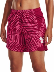 アンダーアーマー レディース バスパン Under Armour Women's Baseline 6.75'' Basketball Shorts - Penta Pink/Black Rose