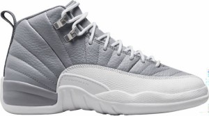 ジョーダン キッズ バッシュ Jordan Kids' GS Jordan 12 Retro - Stealth/White 白 ホワイト バスケットシューズ ミニバス 子供 男の子 