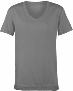 ソフィー キッズ Tシャツ Soffe Girl's Legging Perfect V-Neck T-Shirt - Grey Heather