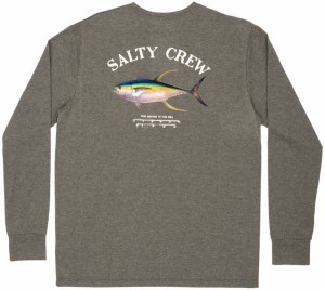 ソルティークルー メンズ Tシャツ 長袖 ロンT Salty Crew Men's Ahi Mount Tech Long Sleeve T-Shirt - CHARCOAL