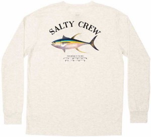 ソルティークルー メンズ Tシャツ 長袖 ロンT Salty Crew Men's Ahi Mount Tech Long Sleeve T-Shirt - VINTAGE WHITE