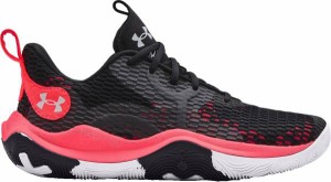 アンダーアーマー メンズ バッシュ Under Armour Men's Spawn 3 Basketball Shoes - Black/Red