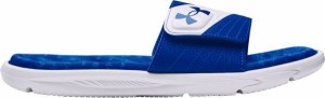 アンダーアーマー メンズ サンダル Under Armour Men's Mercenary XII Slides - Team Royal/White