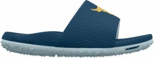 アンダーアーマー メンズ サンダル Under Armour Men's Rock Slides - Blue/Yellow